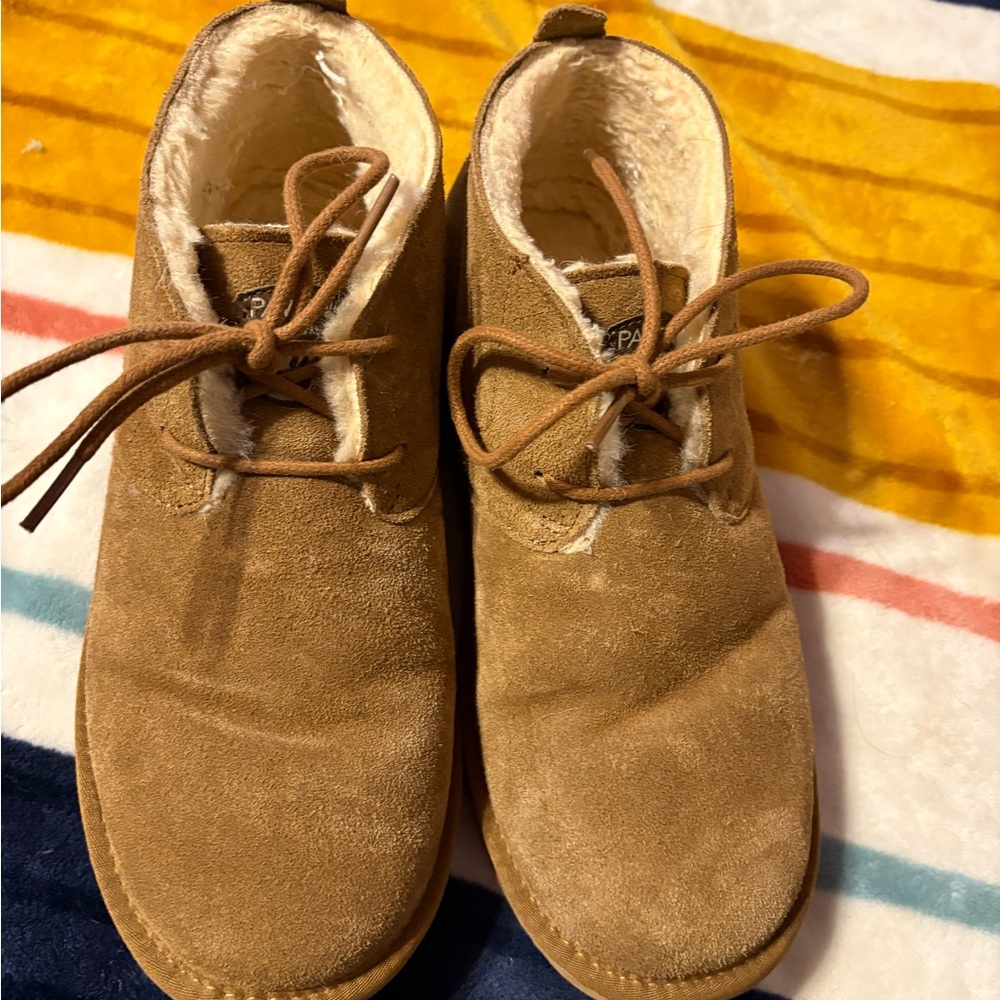 Cozy Tan Suede Boots
